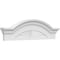 Ekena Millwork Segment Arch W/ Flankers Sunburst Architectural Grade PVC Pediment, 32"W x 9"H x 2-1/2"P PEDPS032X090SGF01 - alternate 1